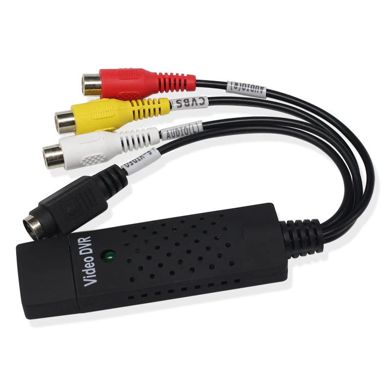 Новый адаптер USB 2,0 в RCA usb, адаптер для захвата аудио и видео, адаптер для ТВ, DVD, VHS, преобразователь карт захвата