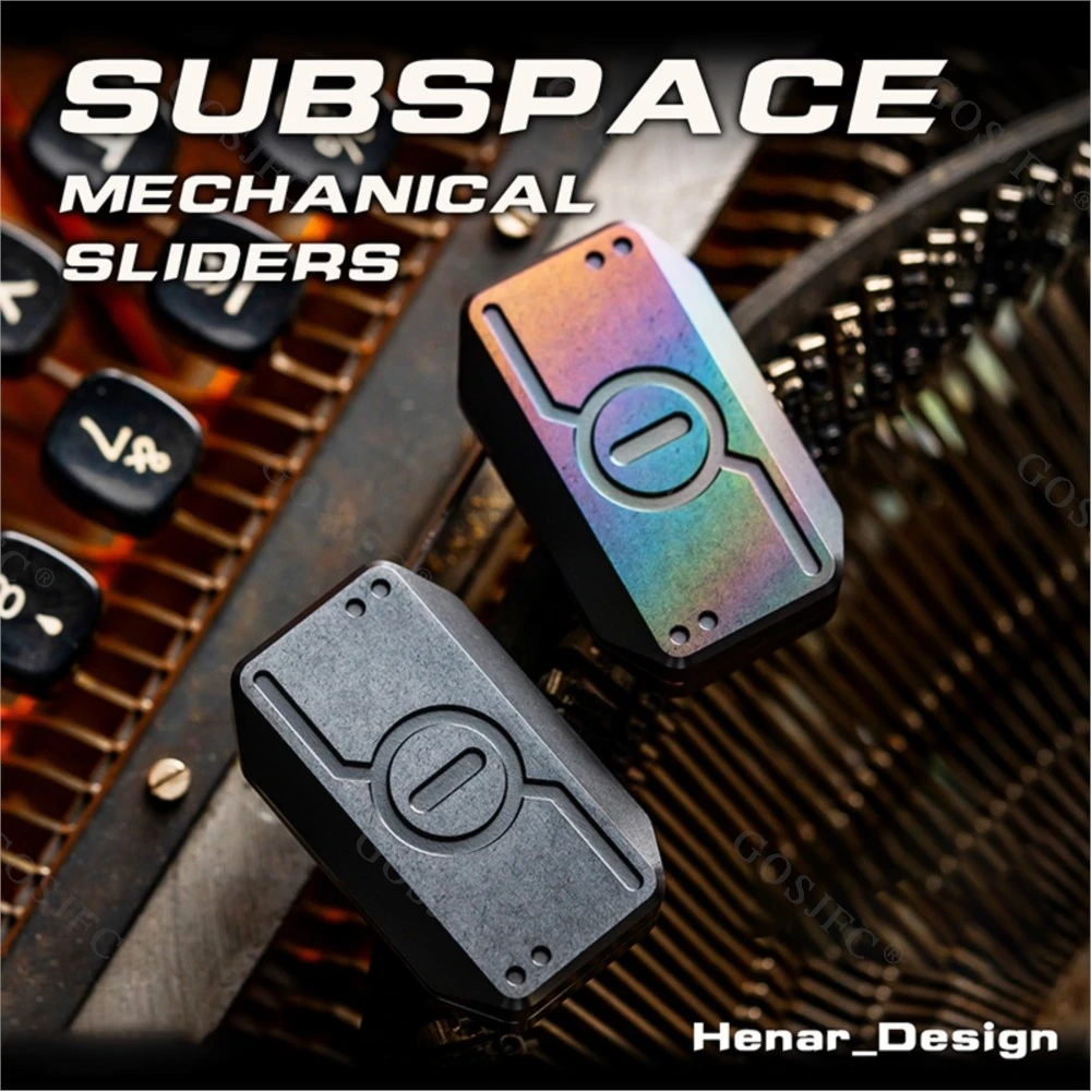 Фото WANWU EDC Subspace Mechanical Push Slider Материал Обновления для взрослых Металлическая игрушка для снятия стресса №2