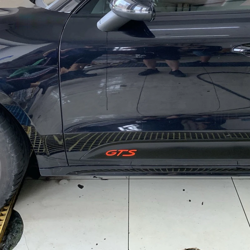 Фото Для Porsche Cayenne Cayman Panamera Macan 911 718 928 901 930 2 шт. автостайлинг GTS эмблема кузова Стик №4