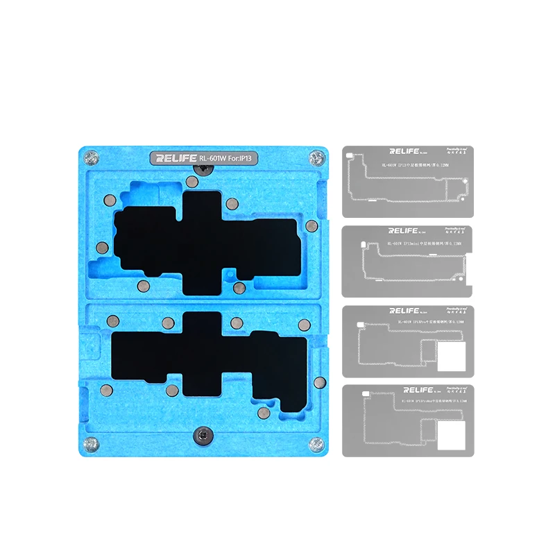 Relife RL-601W A15 4 в 1, средний слой оловянной посадочной платформы для iPone 1313mini13Pro13pro, максимальный комплект для ремонта (art.: 3920bdeb9c1c7) - 3920bdeb9c1c7