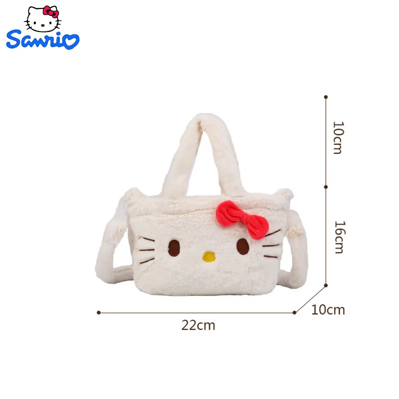 Kawaii Plushie Sanrio Kuromi сумка Kawaii Kt Cinnamoroll сумка на плечо Симпатичная Мелодия мягкая сумка для хранения подарок на день рождения для девочки (art.: 3920c43e12a17) - 3920c43e12a17