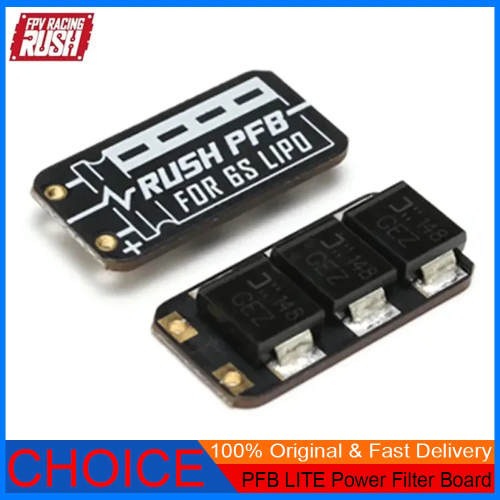 Фото Плата фильтра питания RUSHFPV RUSH PFB LITE с крышкой 35 В 470 мкФ для бесщеточных стеков ESC 6S LIPO FPV №2