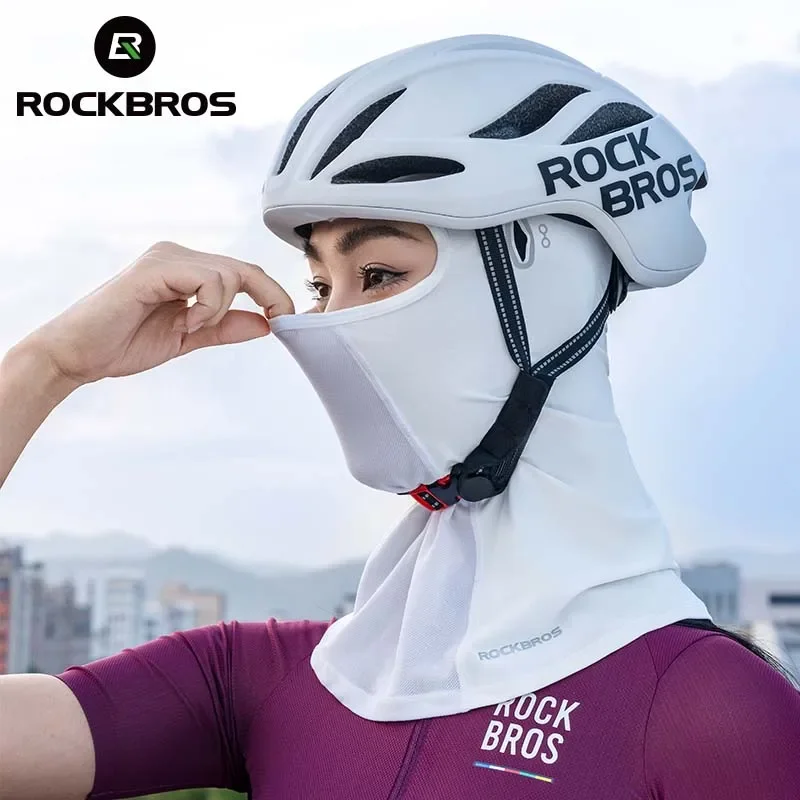 Фото Велосипедная шапка ROCKBROS для женщин и мужчин, летняя Балаклава, крутая дышащая, из вискозы, для езды на велосипеде №2