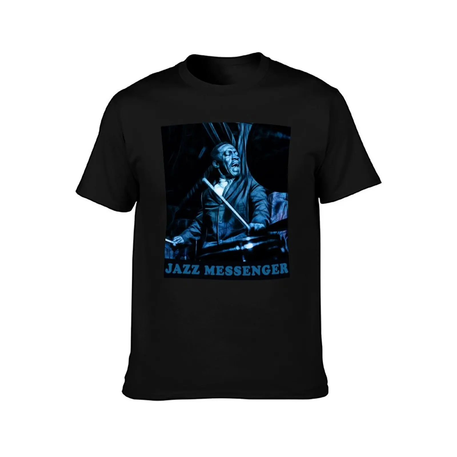 Фото Art Blakey - Jazz Messenger футболка с графическим рисунком винтажная футболка с короткими рукавами рубашка на заказ милая одежда мужские однотонные футболки №2