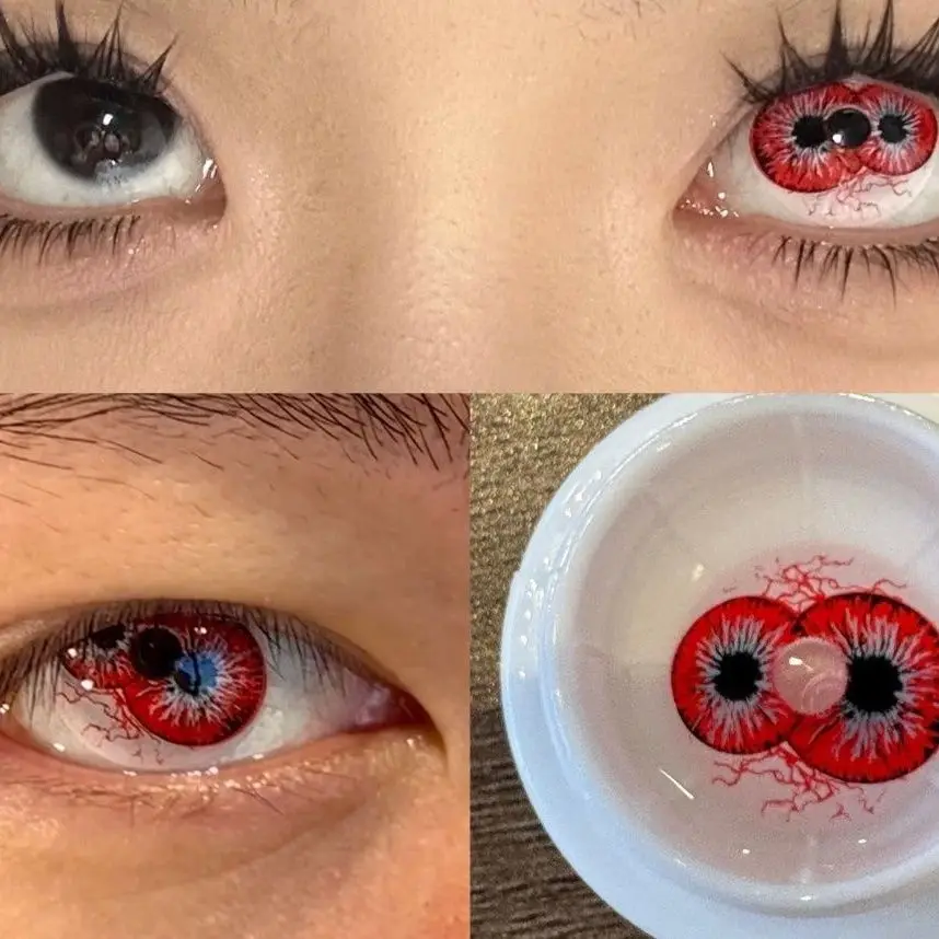 Фото JeweLens Dicoria Косплей Хэллоуин Страшные контактные линзы Crazy Softlens 14,5 мм №3