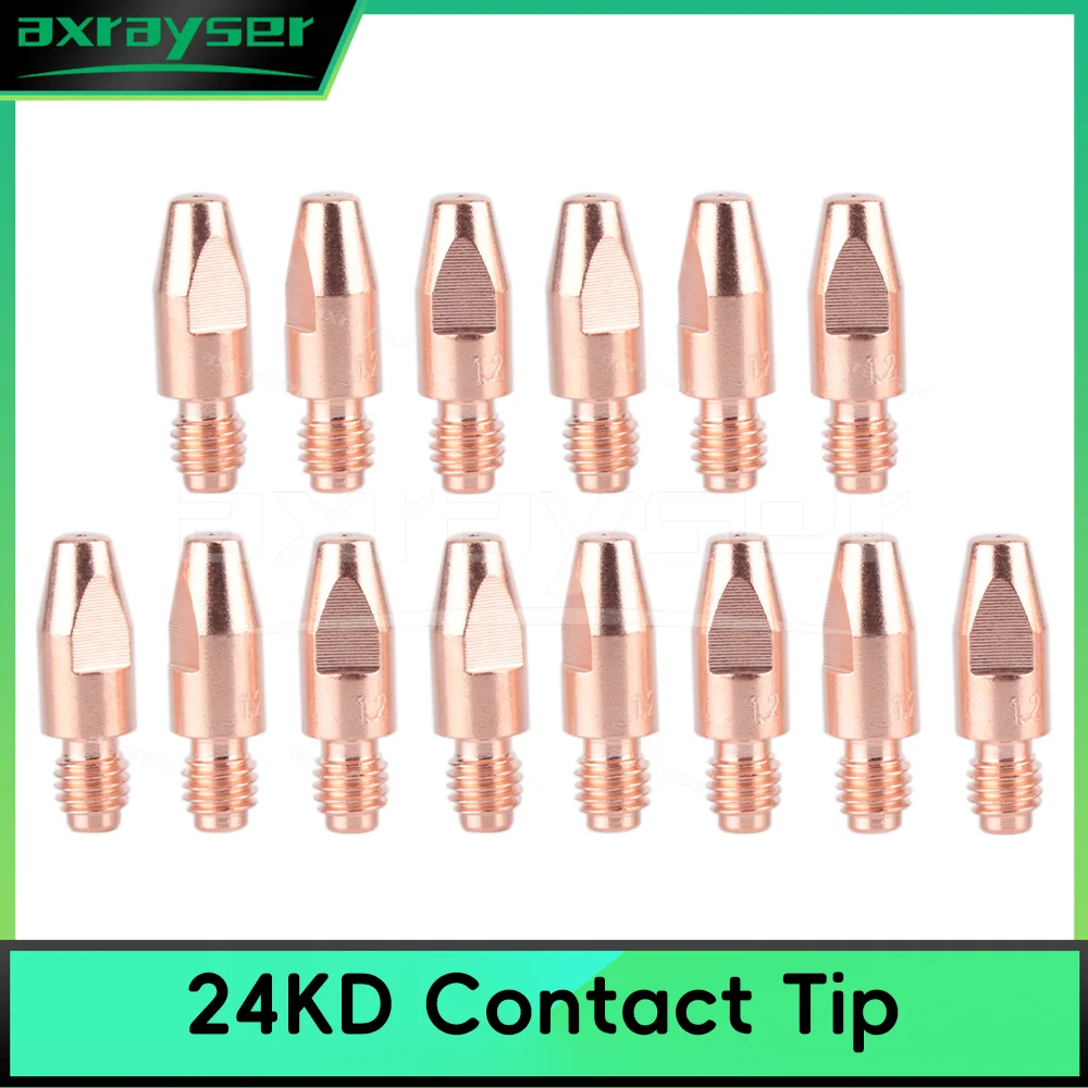 24KD 25AK Медные контактные насадки Сварочные насадки MIG MAG GMAW Наконечник сварочной горелки M6x28mm Аксессуар для сварочной горелки MIG Наконечник Газовая насадка Сварочное оборудование и расходные материалы