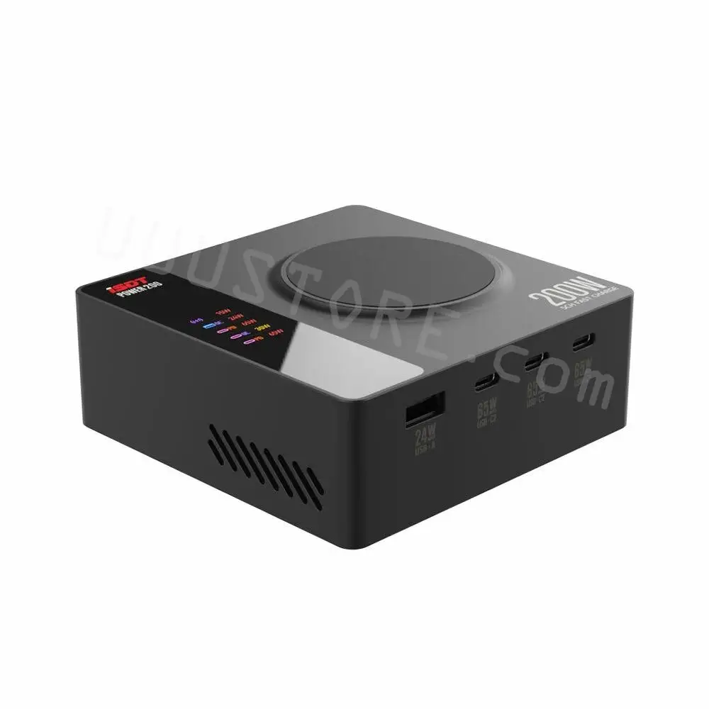 Настольное устройство для быстрой зарядки ISDT POWER 200, 200 Вт, ультра высокая мощность, подключение к приложению, 5 независимых каналов, зарядное устройство с быстрой зарядкой PD3.1
