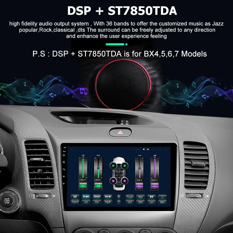 Фото Автомагнитола 2DIN для Kia Cerato 3 Forte 12,0-2013, мультимедийный видеоплеер с 9 
