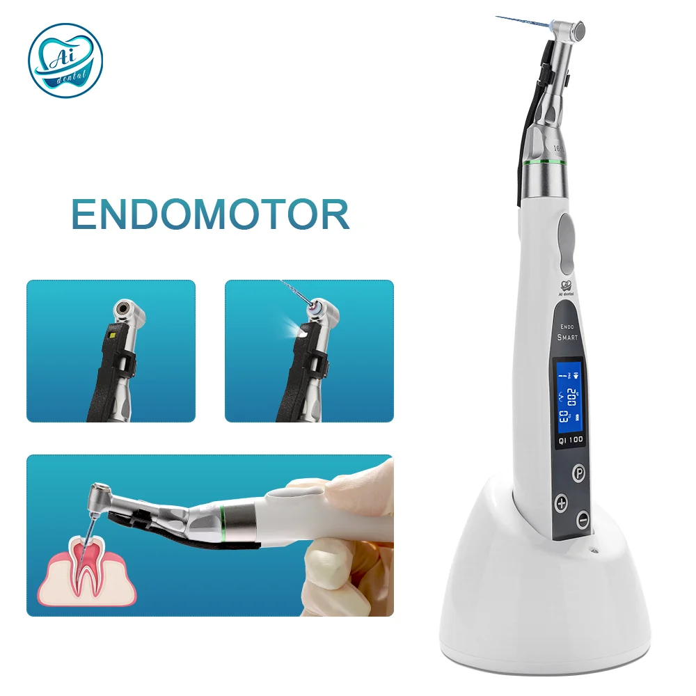 Endo-MT стоматологический беспроводной эндододонтический двигатель со светодиодный подсветкой 16:1, мини-головка, возвратно-поступательные двигатели, инструменты для обработки корневого канала, стоматология