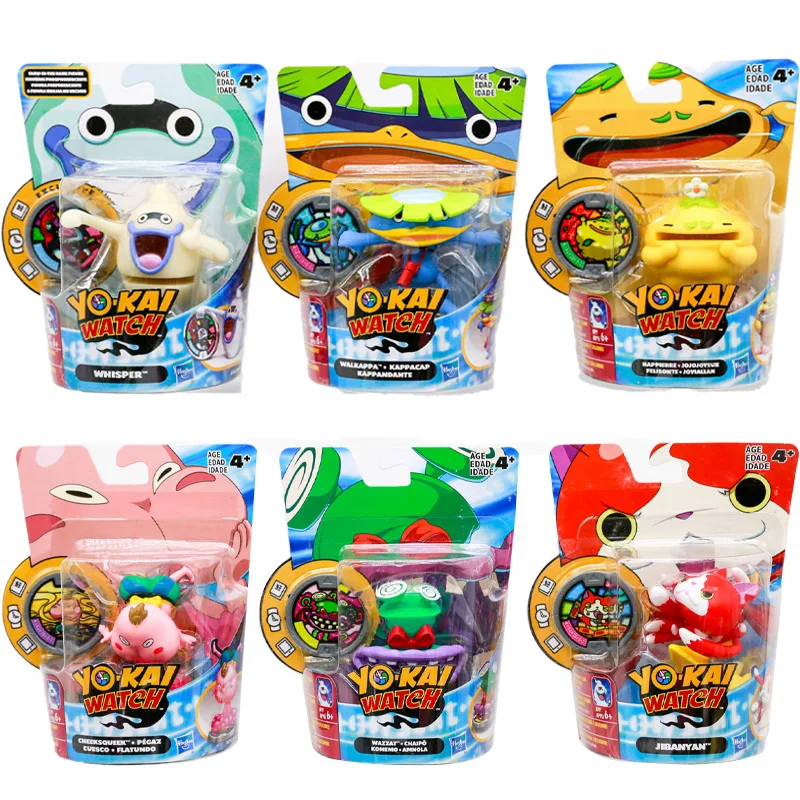 Подлинная японская аниме Yo-Kai, фигурка часов Whisper Robonyan Jibanyan Walkappa Yokai, модель часов, игрушки, коллекционный орнамент, подарок для ребенка