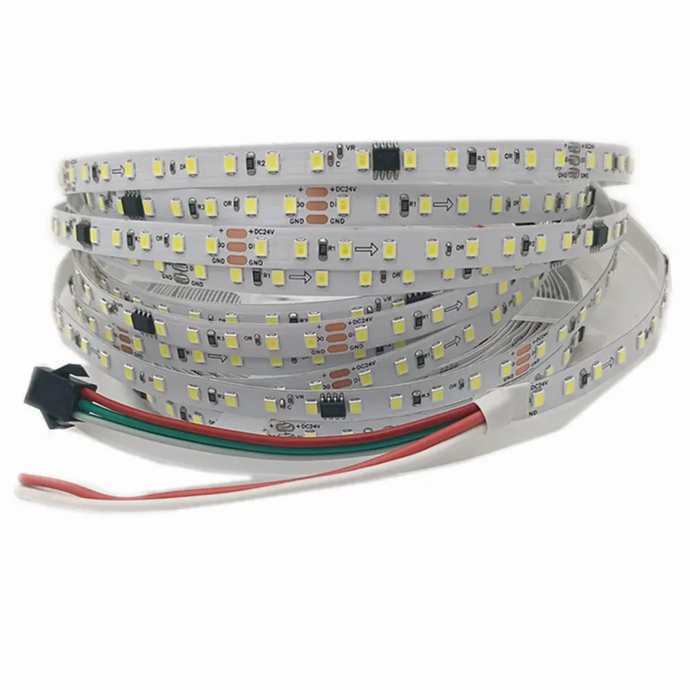 DC24V 5M10M WS2811 Гоночный светодиодный светильник 2835 120 светодиодов/м Белый свет с проточной водой Натуральный белый Теплый белый ледяной синий Красный Зеленый Blu