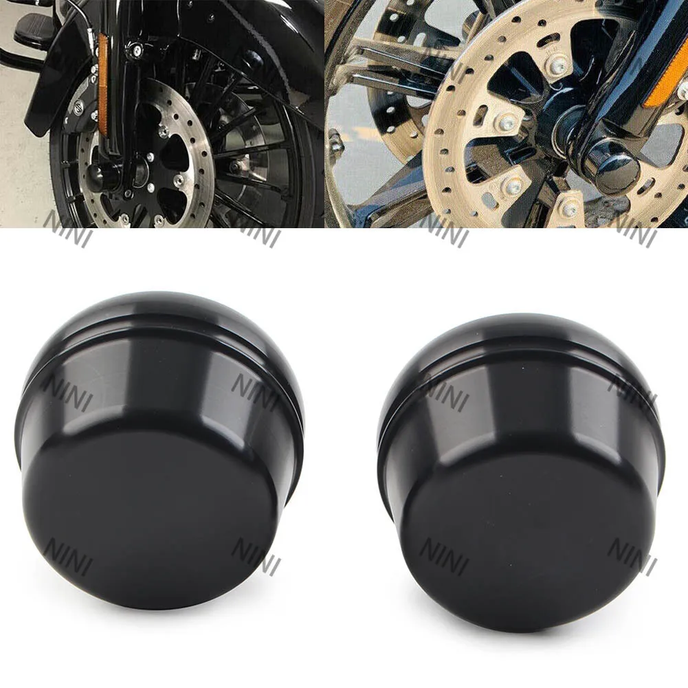 2 шт. мотоцикл для Harley Electra Glide Ultra Classic FLHTC FLHTCU алюминиевые крышки передней оси, крышки гайки