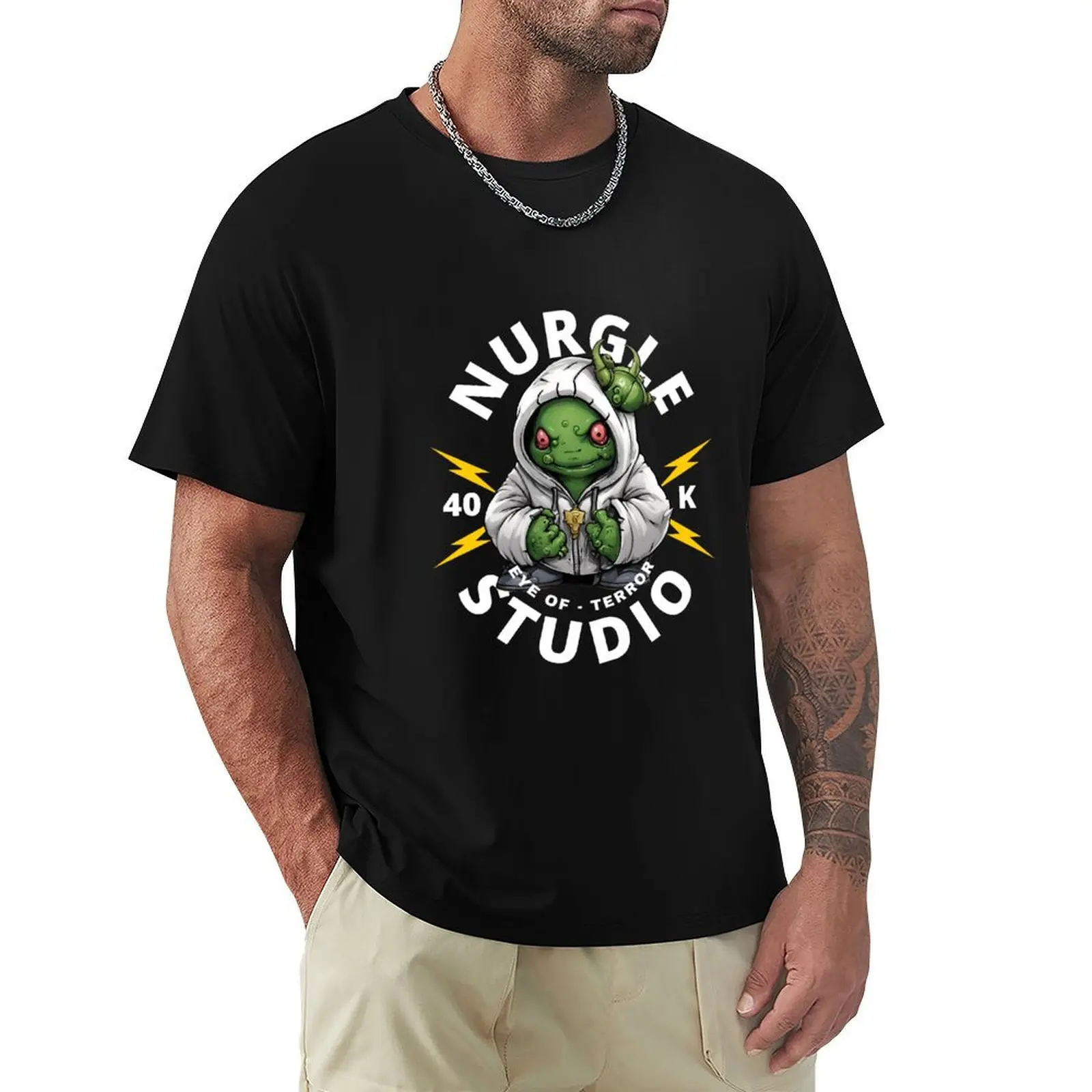 Рубашка Nurgling Boxing Studio, футболка, незаменимая футболка, простая футболка с аниме, мужские футболки