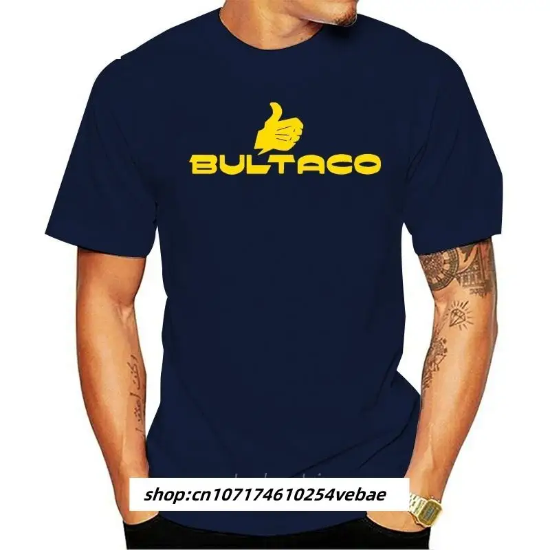 Kaus Terbatas Bar BULTACO SHERPA METRALLA Spanyol MOTO OFFROAD Olahraga Balap Pria Merek Kaus Pria Musim Panas Kaus Katun
