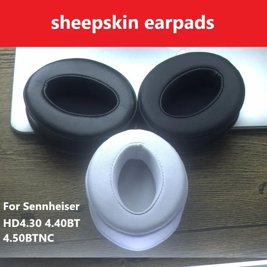 Мягкие удобные амбушюры из овечьей кожи, подушка для Sennheiser HD4.30 4.40BT 4.50btnc, высококачественные протеиновые амбушюры для HD4.3