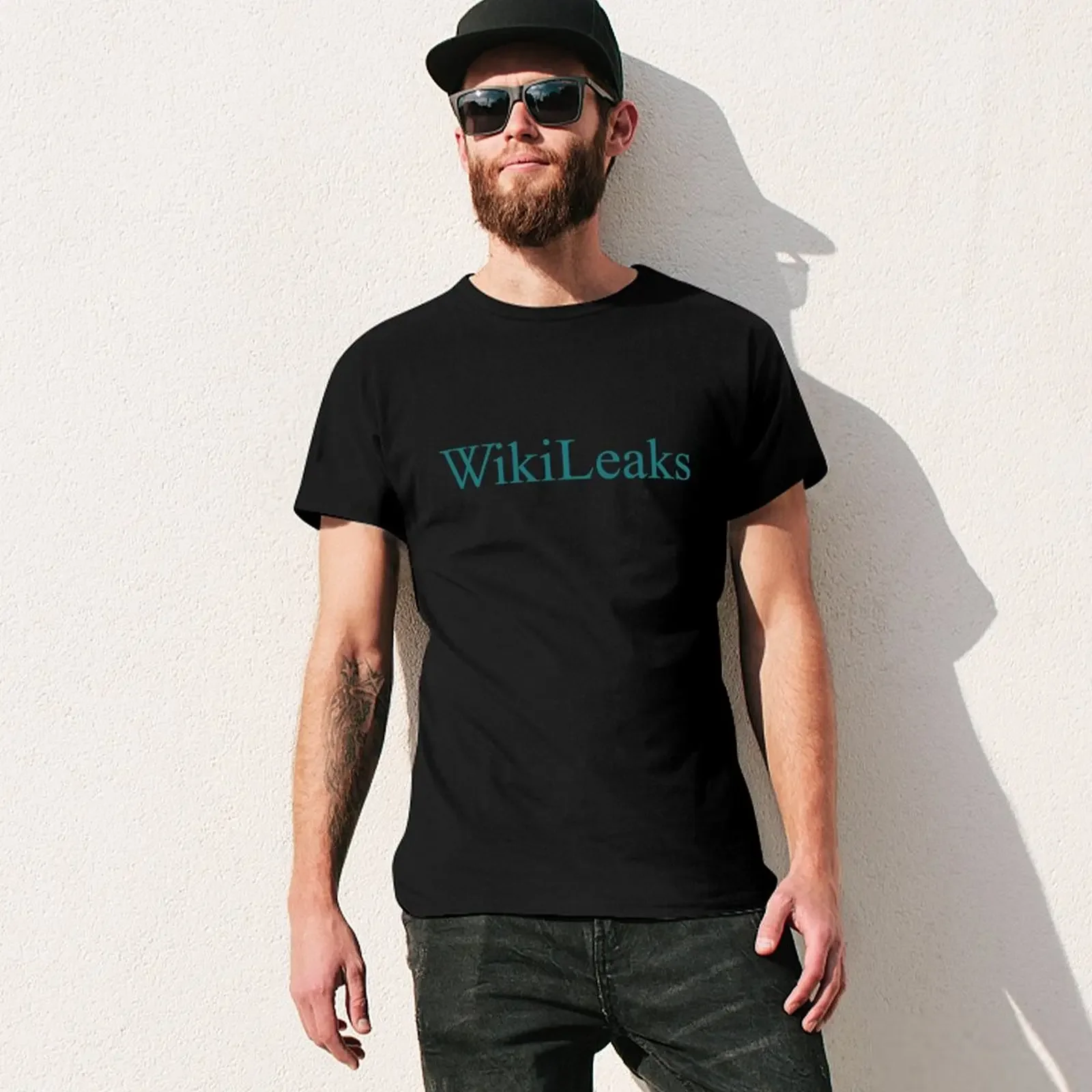 Фото WikiLeaks, футболка для мальчиков, Белые Спортивные фанаты, летняя одежда, дизайнерская футболка для мужчин №3