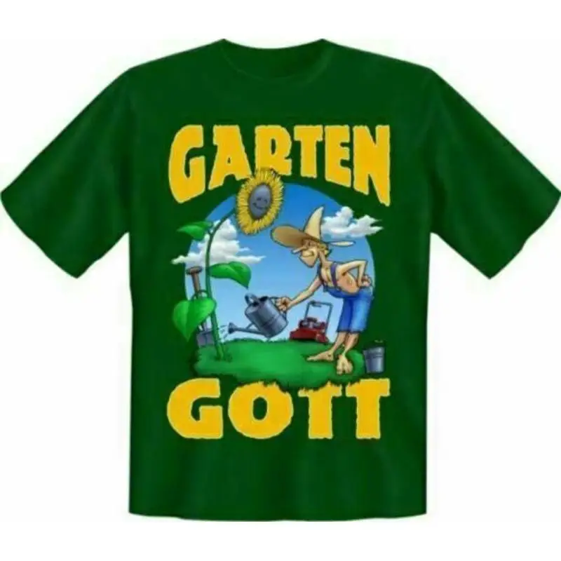 Веселые футболки с принтом Geil, рубашка Garden God Garden God, подарок на день рождения