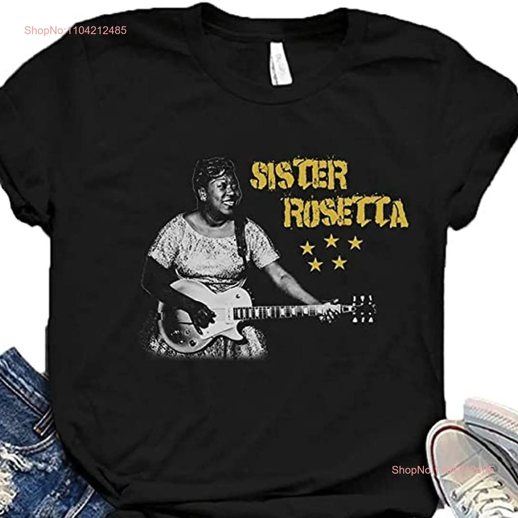 Sis ter Rosetta Tharpe Lovely Jazz Legend T Shirt EricaCarpenters long or short sleeves
