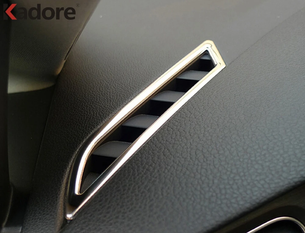 Фото Автомобильные аксессуары для Volkswagen Golf 7 MK7 2013 2014 2015 2016 2017, передняя сторона кондиционера, вентиляционная решетка, наклейка на крышку №2