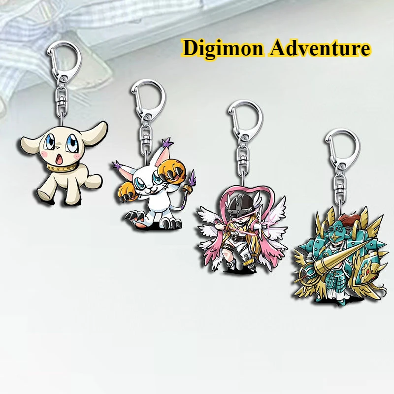 Digimon Adventure Angewomon Tailmon анимация периферийные устройства креативный мультяшный акриловый брелок для книг упаковка орнамент кулон подарок