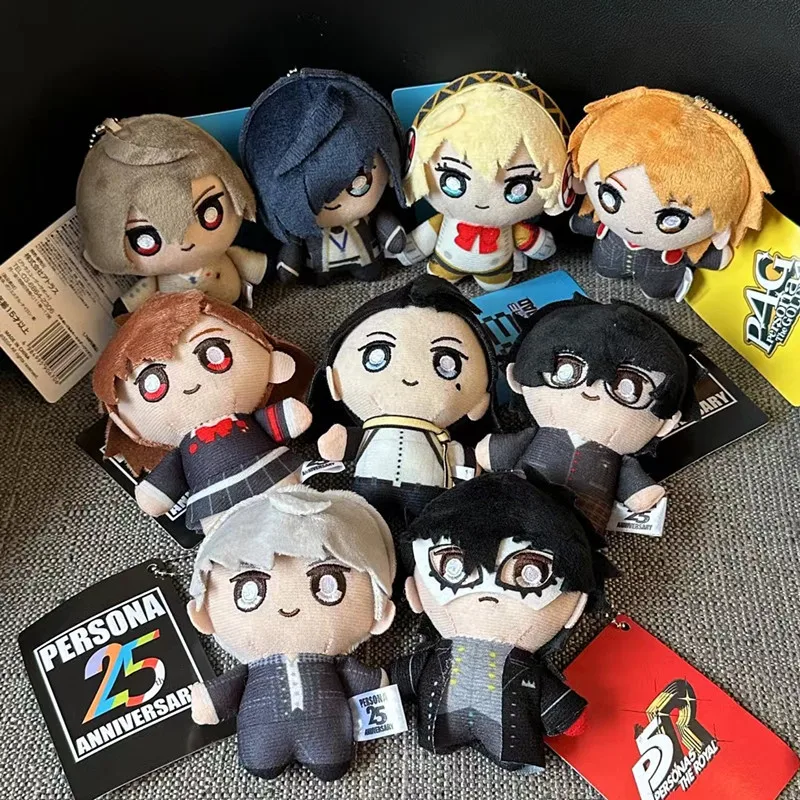 Kawaii Persona плюшевые игрушки, брелок 25th юбилейный Джокер Shiomi Kotone Yuuki Аниме Косплей плюшевый кулон Дети Рождественские подарки