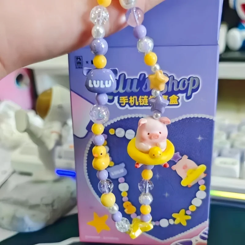 Lulu the Piggy, модная слепая коробка, игрушка, цепочка для телефона, серия Sunset Beach, изысканная подвесная веревка, модель-сюрприз, подарок для девочек