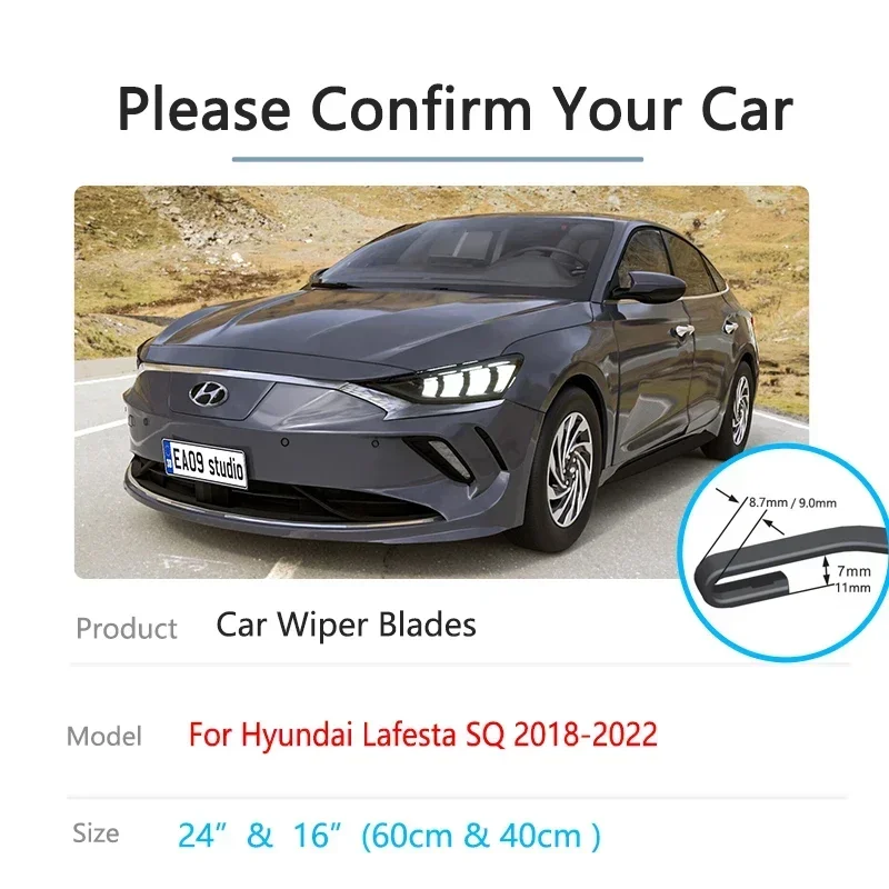 Фото Щетки стеклоочистителя для Hyundai Lafesta SQ 2018 2019 2020 2021 2022 №2
