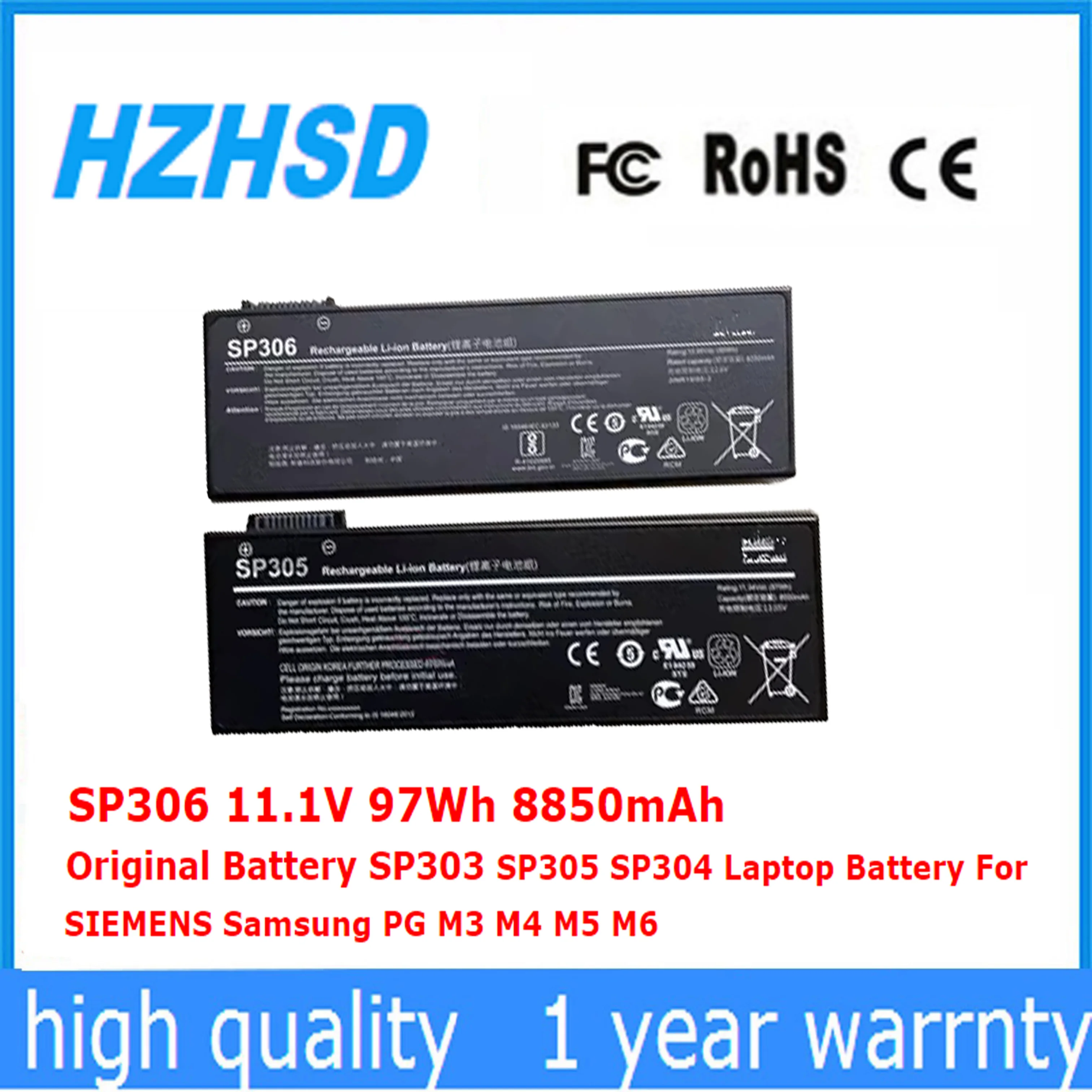 SP306 11,1 В 97 Втч 8850 мАч оригинальный SP303 SP305 SP304 Аккумулятор для ноутбука SIEMENS Samsung PG M3 M4 M5 M6
