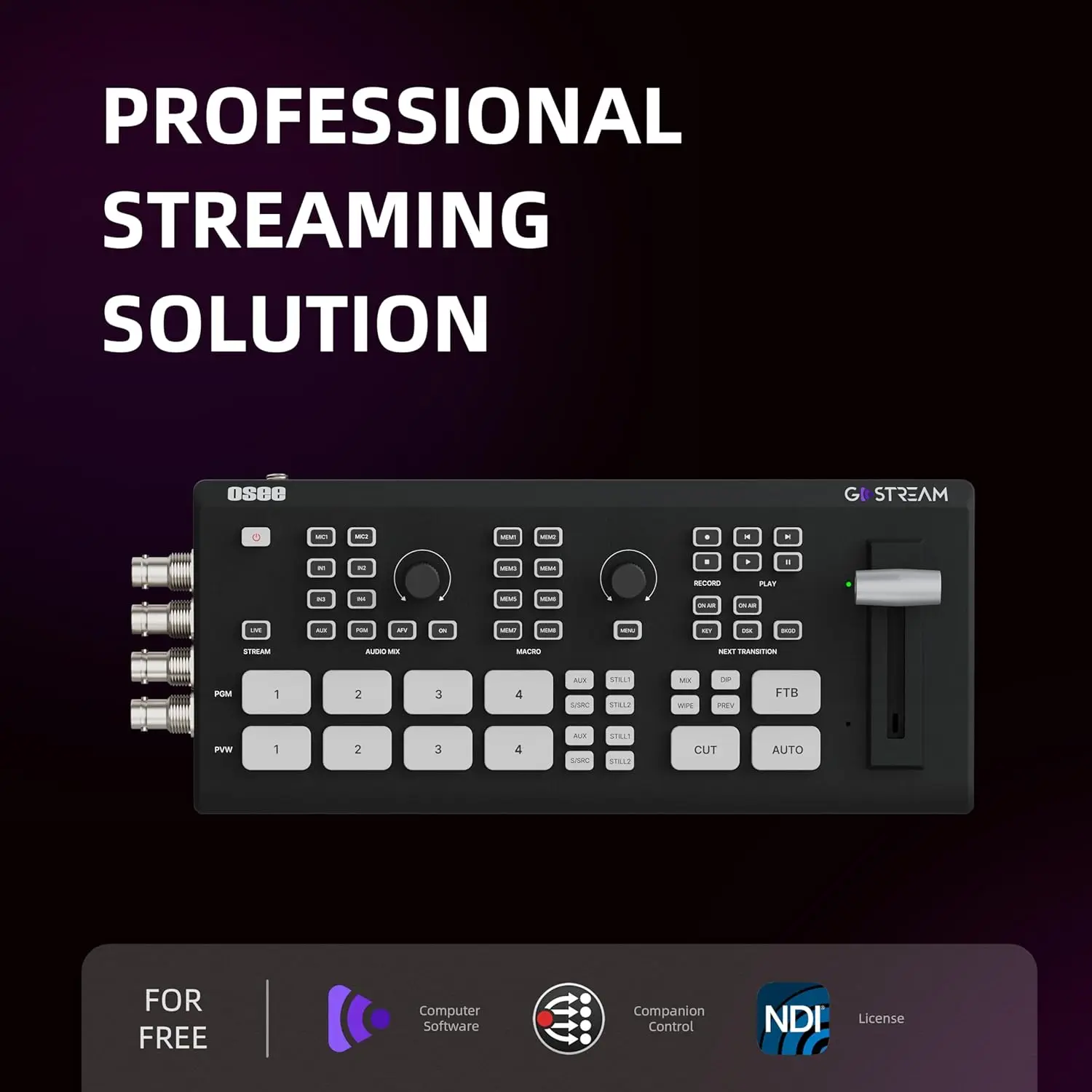Osee GoStream Duet с несколькими камерами SDI и HD MI Live Stream Video Mixer Switcher с комплектом переключателей