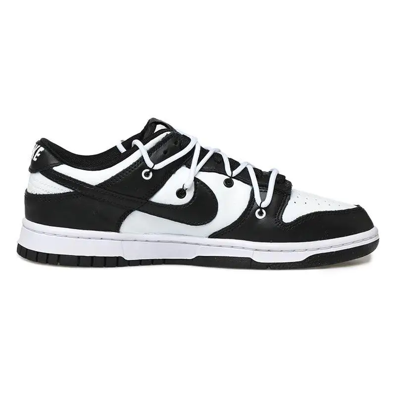 Фото [Нестандартные женские туфли для скейтборда Panda S-BOX] NBA x Nike Dunk GS, черный, белый цвет №3
