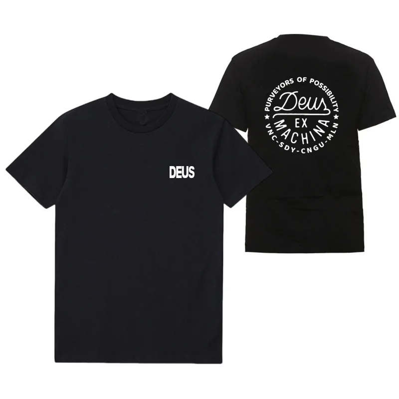 DEUS EX MACHINA Men Clothing T-Shirts Fashion tide Short Sleeve Streetwear MX Summer Round Neck Tees Man Sport Sportwear Vintage