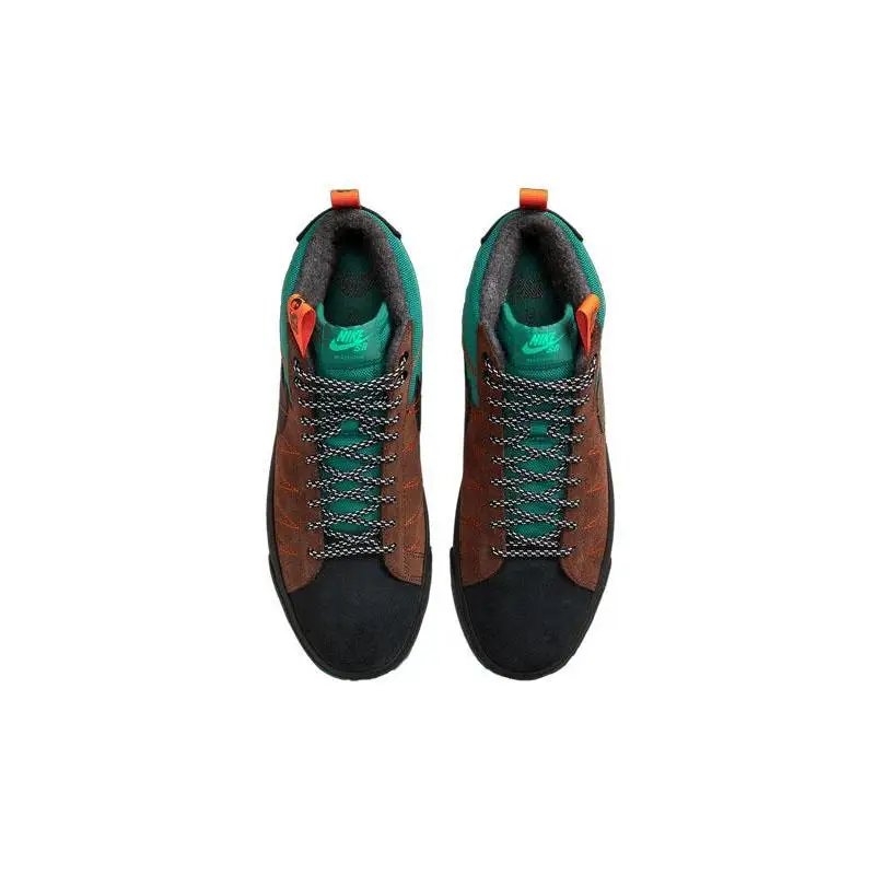 Фото Nike SB Zoom Blazer Mid PRM благородные Зеленые кроссовки №4