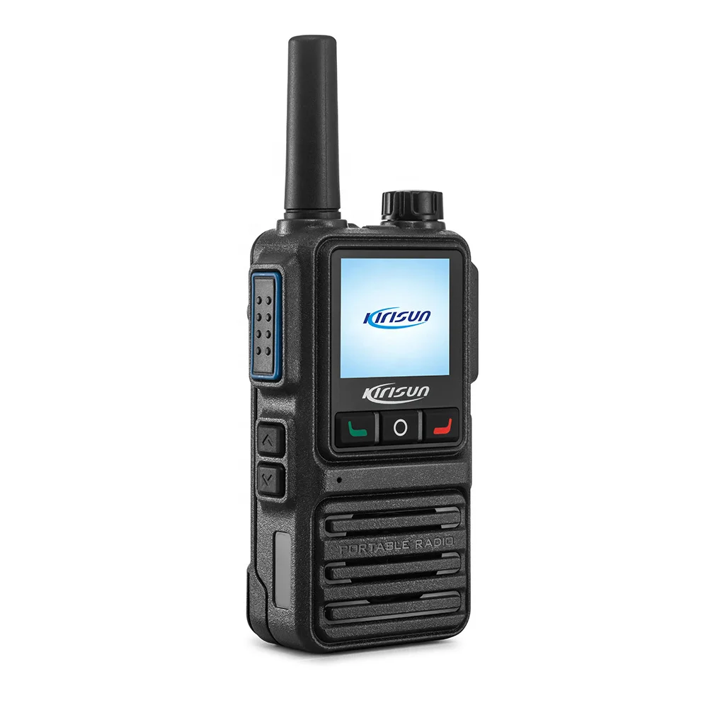 Kirisun T330 Портативное радио 4G LTE PoC Push to Talk Communications через сотовую сети или сеть WIFI без вывода покрытия