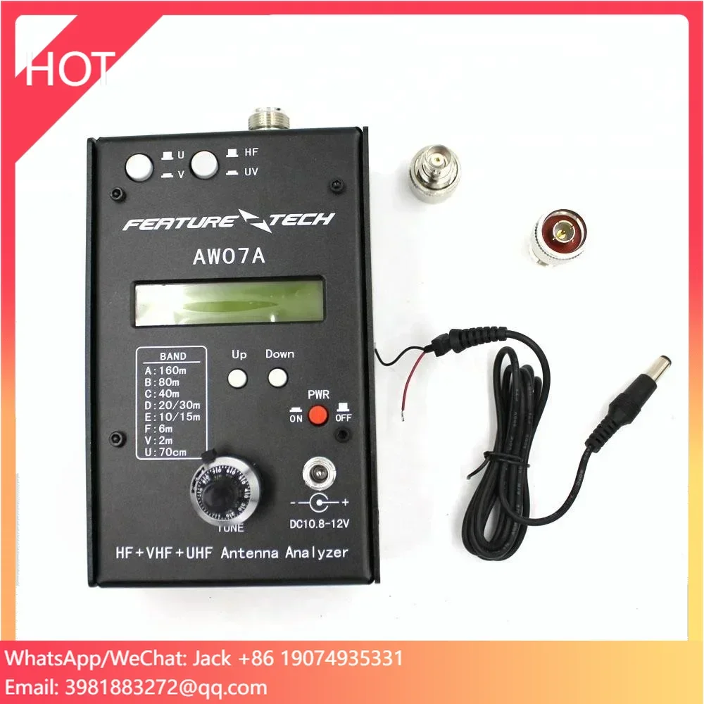 AW07A HF/VHF/UHF 160M импеданс SWR антенный анализатор для любителей радиолюбителей DIY рация двусторонняя радиостанция Домофон
