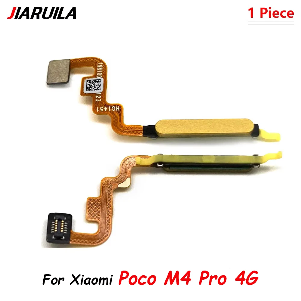 Фото Сканер отпечатков пальцев для Xiaomi Poco X3 Pro M3 F3/M4 Pro 4G, кнопка «Домой», меню отпечатков пальцев, датчик возврата, гибкий кабель №4