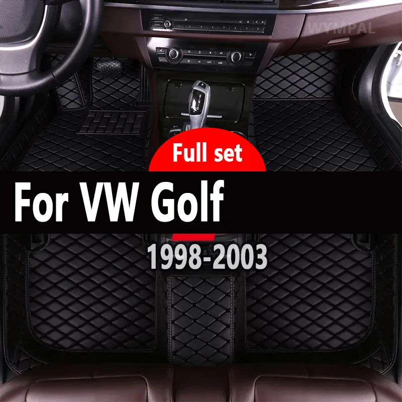 Автомобильный напольный коврик для VW Golf Mk4 1J TDI 1998 ~ 2003, 3 двери, защита от грязи, автомобильный коврик для багажника, напольные аксессуары для интерьера автомобиля