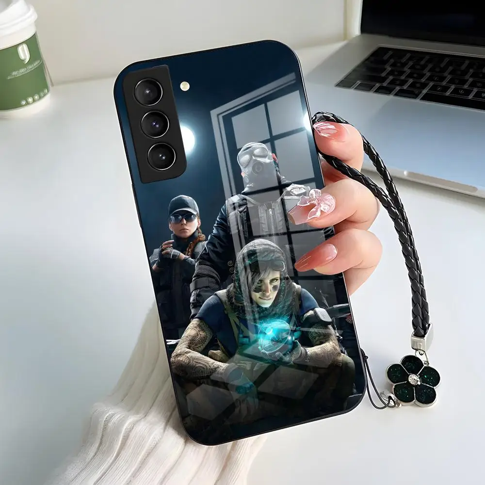 Фото Чехол для телефона Tom C-Clancy R-Rainbow Six Siege для Samsung A56 A36 A26 A16 A15 A25 A35 A55 A14 A34 A24 A54 Стеклянный чехол №3