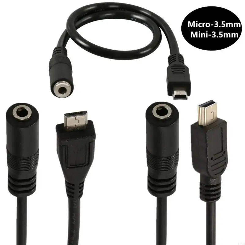 Фото Micros USB до 3,5 мм шнура для компактно электроники 30 см/11,81 дюйма длины №4