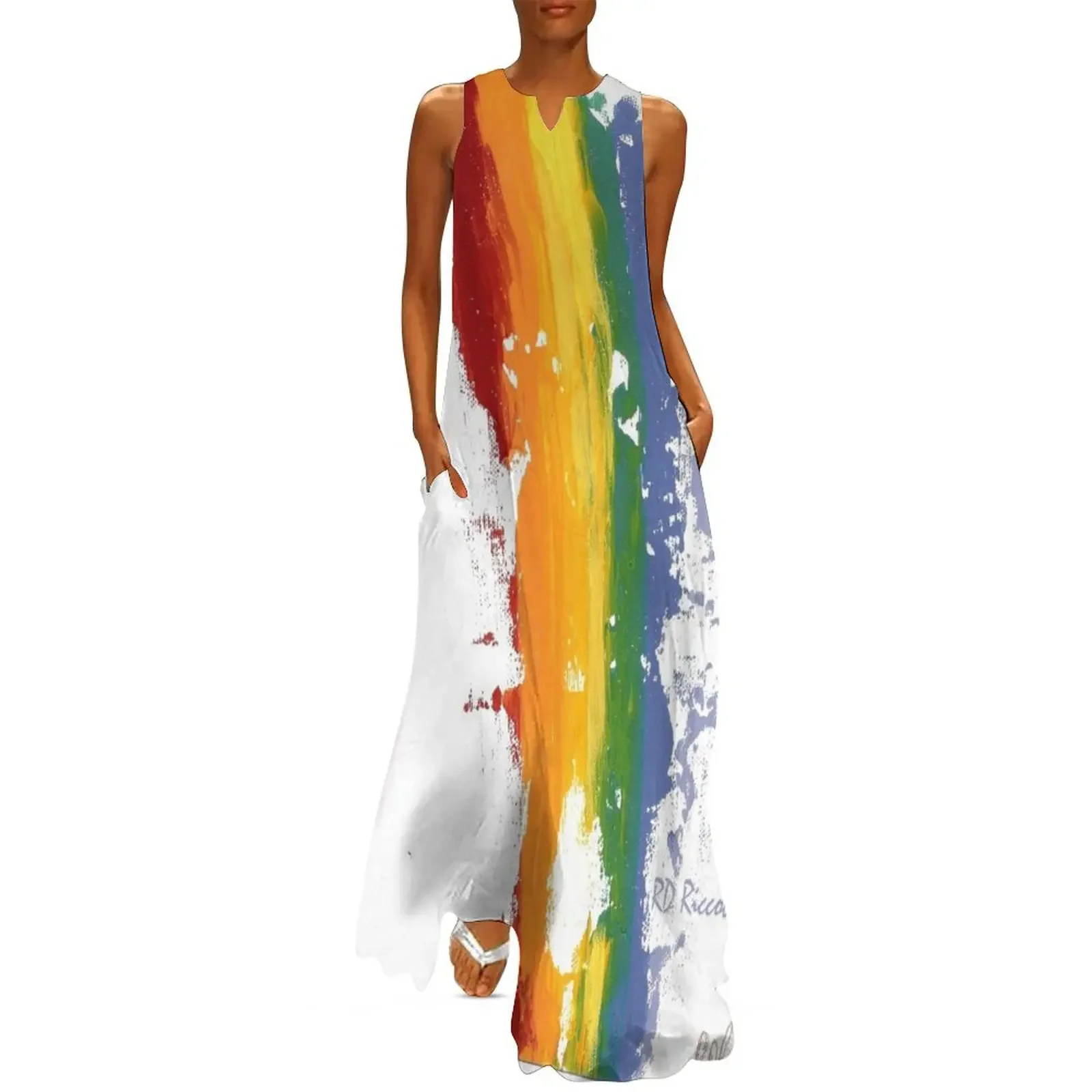 Long Dress Pride Parade Rainbow Diversity от RD RIccoboni, летнее платье, женское платье 2025 года