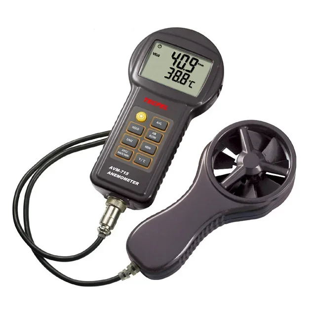 TECPEL AVM-715 2025 цифровой измеритель скорости расхода воздуха анемометр скорости ветра Инструменты для измерения и анализа