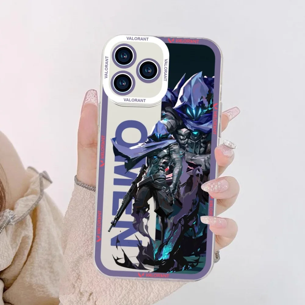 Фото Чехол для телефона VALORANT GAME для iPhone 11 12 Mini 13 14 Pro Max, прозрачный чехол №4