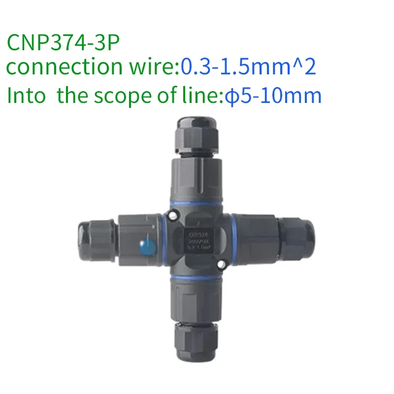 Водонепроницаемый соединитель CNP374-/2P/3P/4P IP68, 16 А, 450 в, уличный водонепроницаемый электрический соединитель IP68, 3-контактный, 4-контактный
