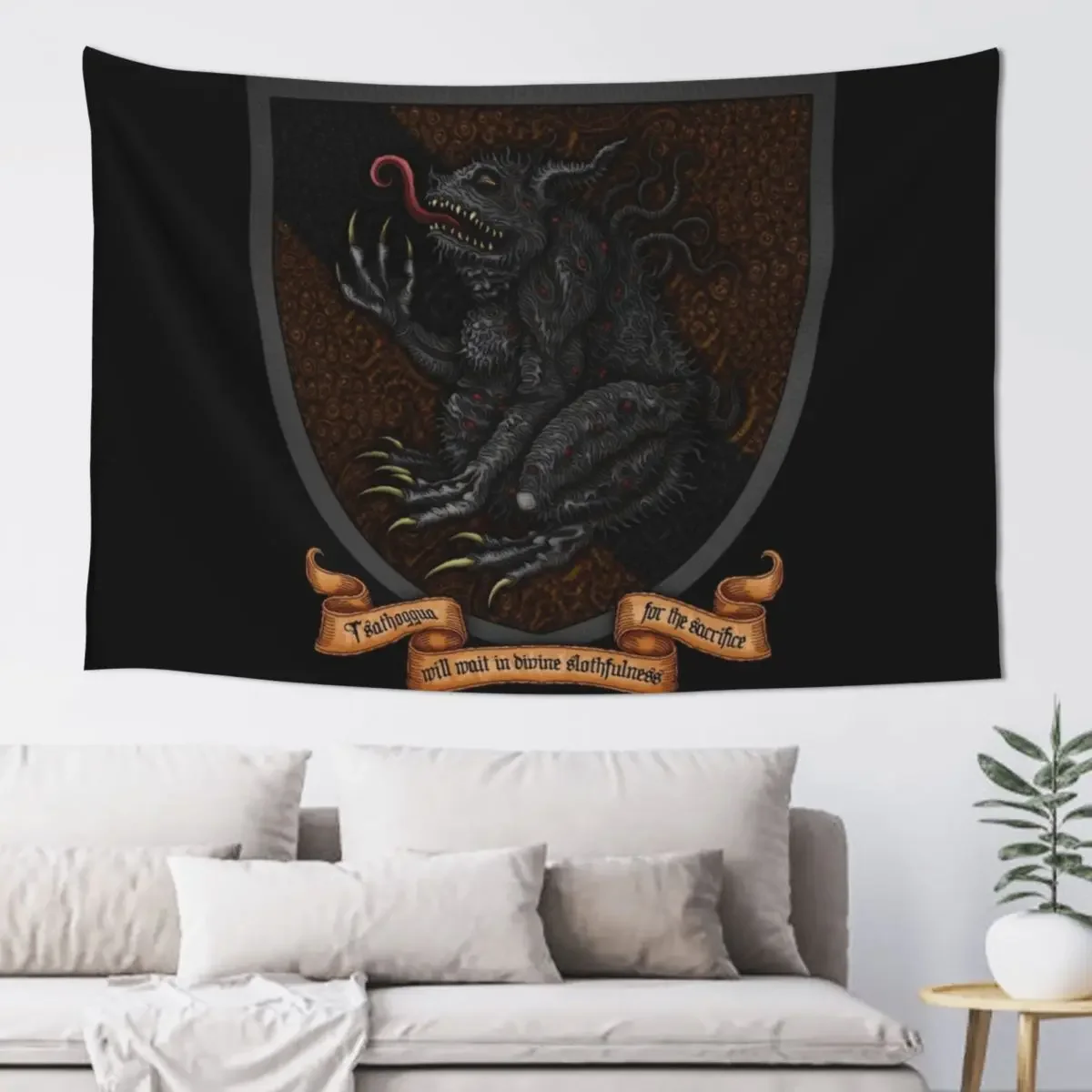 House of Tsathoggua - Azhmodai 2020, гобелен для комнаты, эстетический декор, настенный гобелен