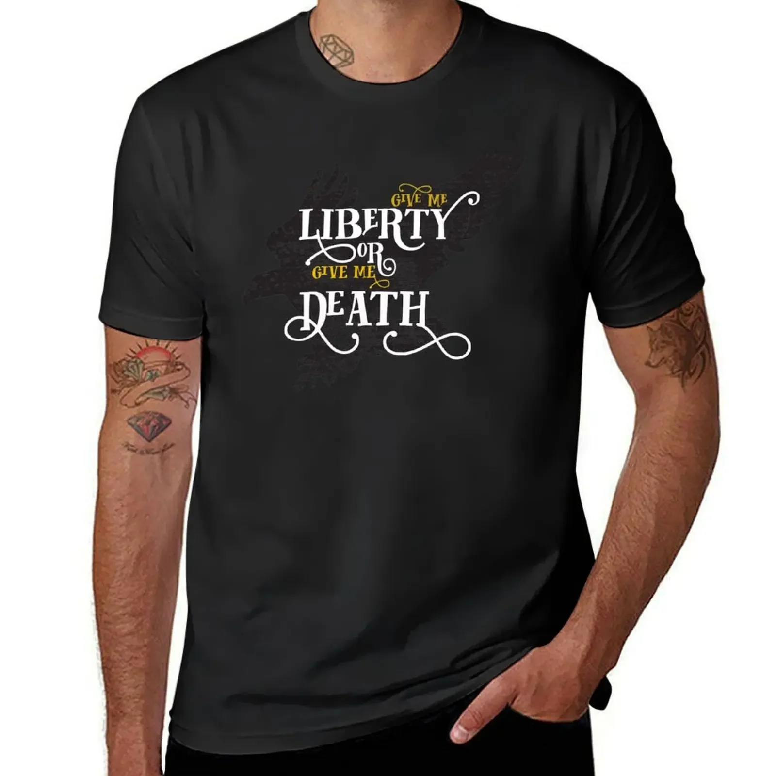 Футболка «Give me Liberty or Give me Death» для мальчика, бутиковая одежда на День святого Валентина, блузка, футболка большого размера с рисунком для мужчин