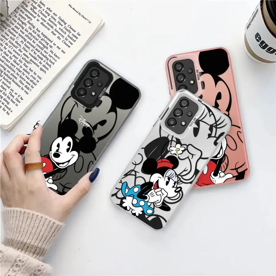 Чехол для телефона Disney с Микки и Минни Маус для Samsung Galaxy A72 A51 A56 A53 A35 A54 A73 A71 A55 A52 A26 A36