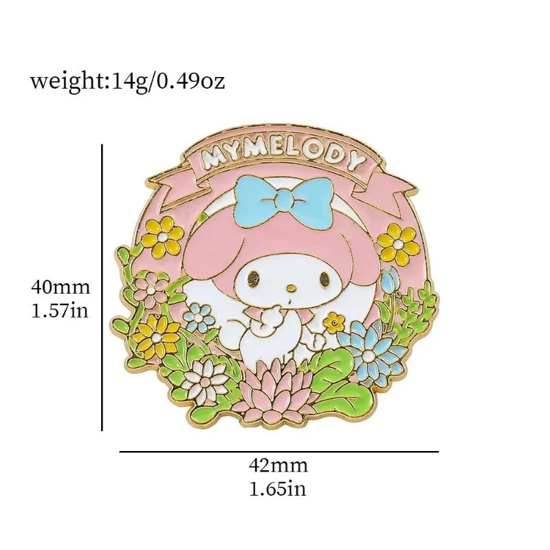 Женская Брошь, аниме экшн-фигурки Kuromi Cinnamoroll, My Melody, одежда, рюкзак, декоративные модели, детские подарки (art.: 3920c6a827d16) - 3920c6a827d16