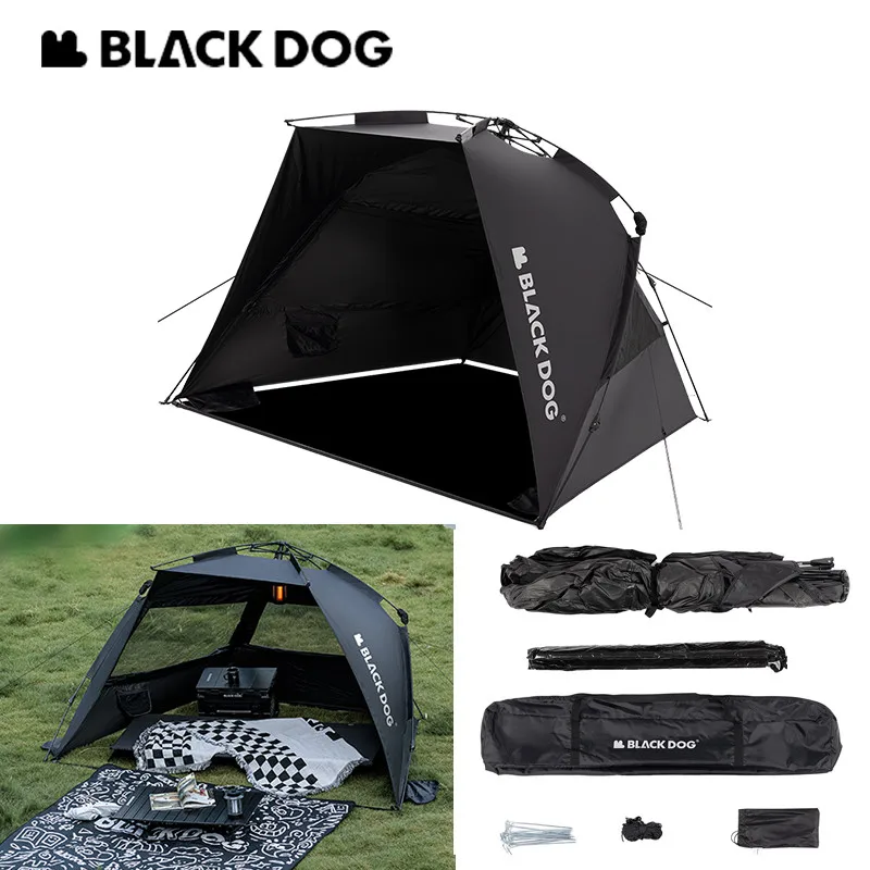 Палатка Naturehike BLACKDOG автоматическая для кемпинга, водонепроницаемая купольная палатка для пляжа, отдыха на открытом воздухе, путешествий, пикника, навес с защитой от дождя и солнца