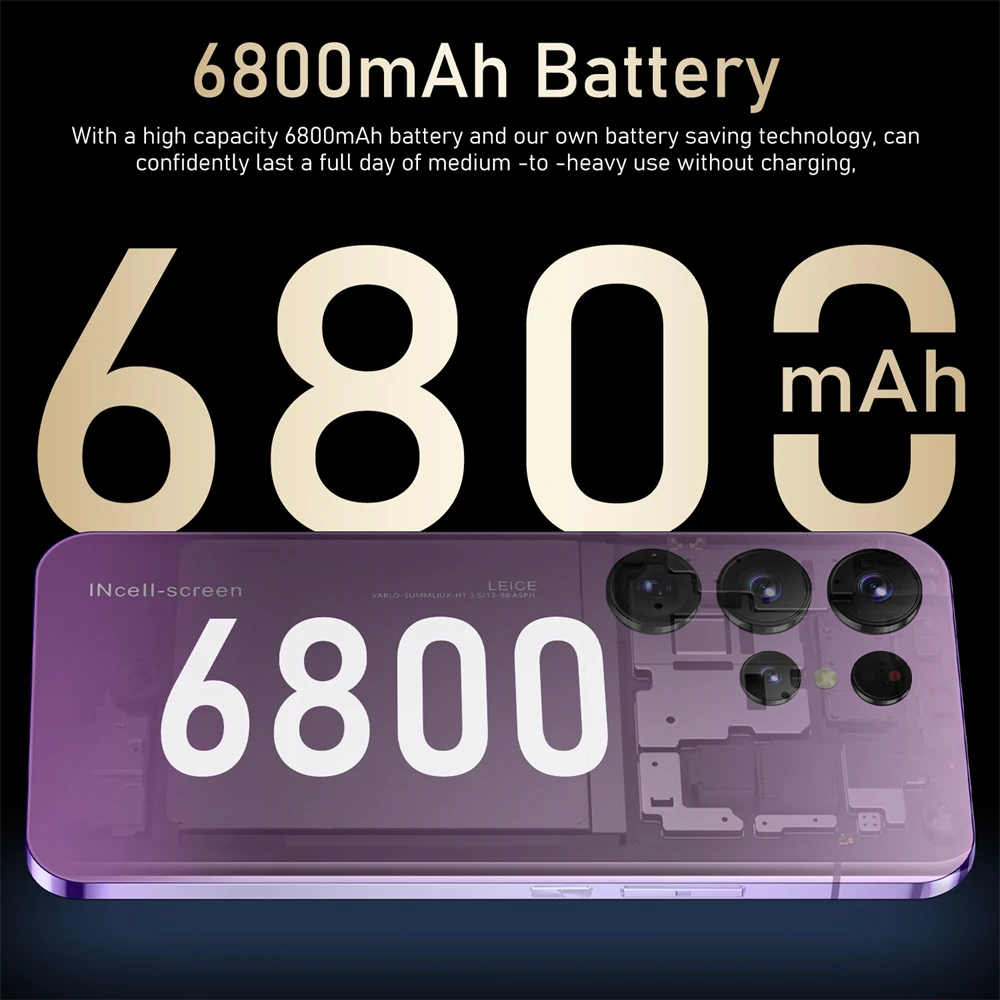 S23 ультра новые телефоны 6,8 HD экран смартфон оригинальный телефон 5G 4G Две Sim-карты Celulares Android 13 разблокированный 72 МП 6800 мАч сотовый телефон (art.: 3920c2b37f1b7) - 3920c2b37f1b7