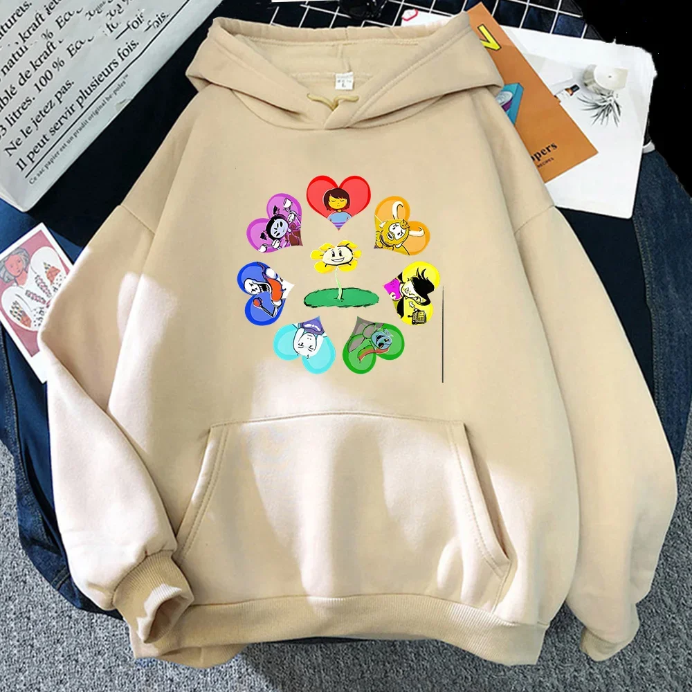 Фото Undertale Chara аниме толстовка с креативным узором мужские/женские модные брендовые одежды с капюшоном высокого качества флисовые пуловеры №3