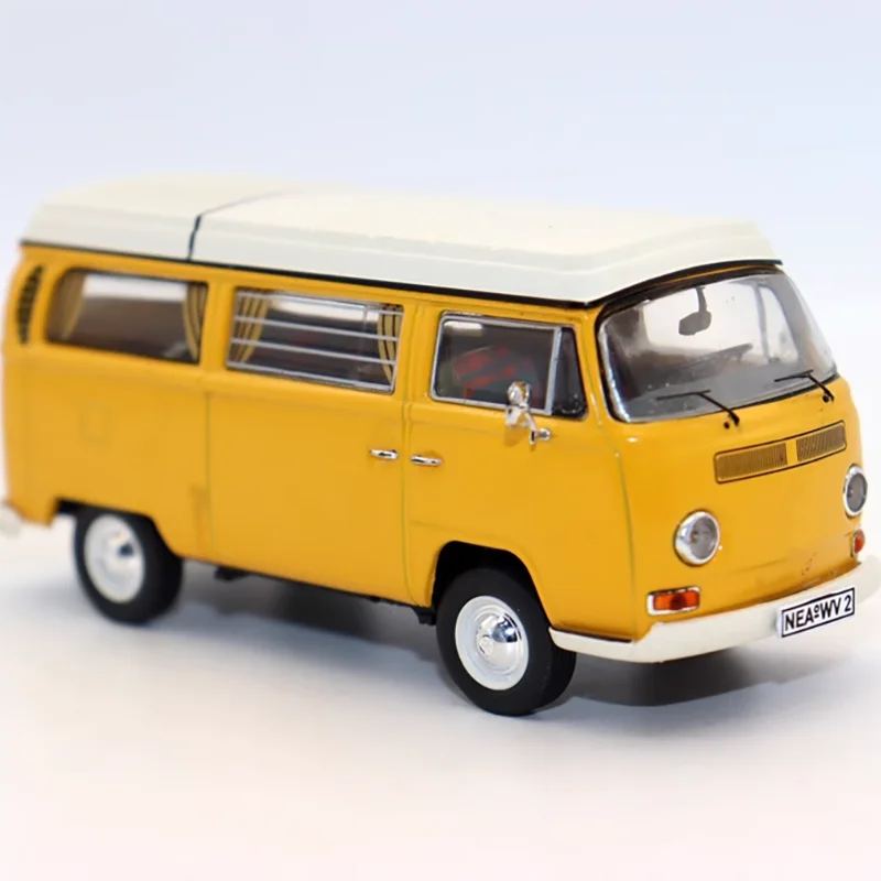 Литый под давлением масштаб 1/43 T2A автобус фургон Пикник автомобиль модель автомобиля из сплава украшение игрушка Коллекция дисплей подарок сувенир